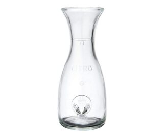 Bormioli Rocco Karaffe Misura 1 Liter Weinkaraffe Glaskaraffe Wein Saft Wasser