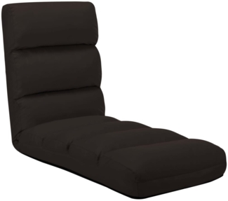 vidaXL Bodenstuhl Faltbar Braun Kunstleder 325247