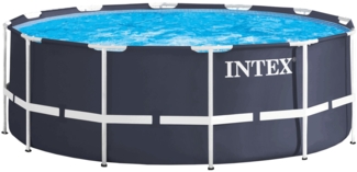 Intex Frame Pool, ohne Zubehör, Legierter Stahl / PVC blau, 366 x 366 x 122 cm