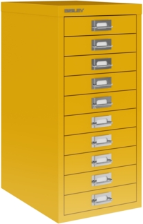 Bisley MultiDrawer™, 29er Serie, DIN A4, 10 Schubladen, Farbe sunflower