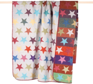pad Wohndecke, Mischgewebe, 150x200 cm, Star Bunt