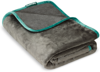 FLUFFINO® Hundedecke/ Wendedecke / Kuscheldecke - 150x100 cm - Grau