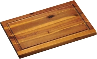 Kesper 28180 Schneidbrett, Akazie, braun, 32 x 21 x 1.5 cm