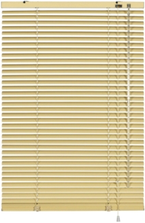 Aluminium-Jalousie 25 mm beige 120x175 cm