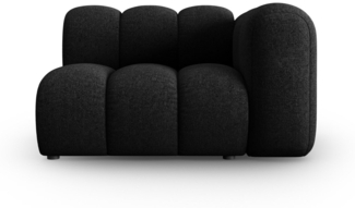 Micadoni Modul Lupine 1-Sitzer Rechts Chenille Schwarz