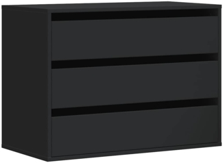 vidaXL Kommode Schwarz 80x41x58 cm Holzwerkstoff 852853