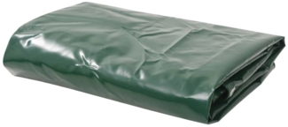 vidaXL Abdeckplane, Canvas mit PVC-Beschichtung grün, 3 x 6 m, 650 g/m²