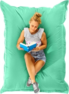 Green Bean® Outdoor Sitzsack, waschbar & wetterfest, Polyester-PVC-Stoff, Pastell Mint, 140x180 cm, 380 Liter
