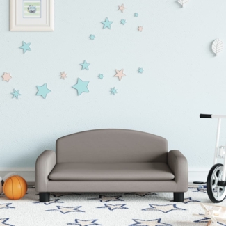vidaxl Kindersofa 70 x 45 x 30 cm Stoff, Taupe