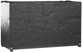 vidaXL Gartenmöbel-Abdeckung mit 8 Ösen, Polyethylen schwarz, 125 x 55 x 75 cm