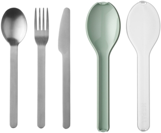 Mepal ELLIPSE Besteck-Set 3-teilig Nordic Sage - A