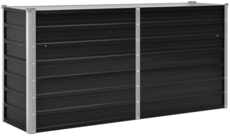 vidaXL Garten-Hochbeet Anthrazit 160 x 40 x 77 cm Verzinkter Stahl 45730
