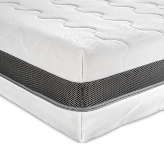 Orthopädische Matratze 140x200 H4 H3 - Höhe 18cm - 7 Zonen Kaltschaummatratze 140x200 mit Aloe Vera Doppeltuchbezug, OEKO-TEX 100 zertifiziert