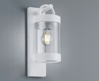 TRIO Leuchten Außen-Wandleuchte, Tageslichtsensor, LED wechselbar, Warmweiß, Landhausstil Wand-Laterne, Höhe 33cm, Außenlicht Terrassenleuchten