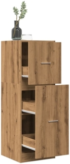 vidaXL Apothekerschrank Artisan-Eiche 40x41x118 cm Holzwerkstoff 855204