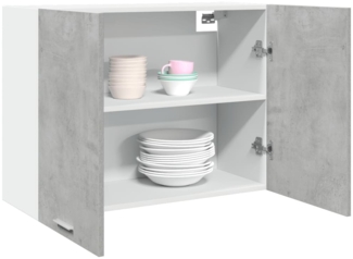 vidaXL Hängeschrank Lyon Betongrau 80x31x60 cm Holzwerkstoff 856109