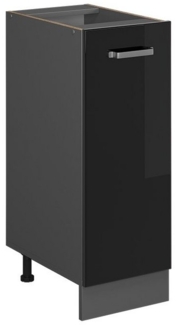 Vicco Apothekerschrank R-Line, Schwarz Hochglanz/Anthrazit, 30 cm ohne Arbeitsplatte