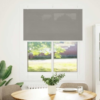 vidaXL Plissee Anthrazit 105x150 cm Stoffbreite 104,4 cm Polyester 4015093