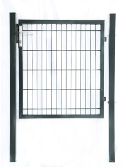 HOME DELUXE Gartentor für Doppelstabmattenzaun PORTARIUS - 160 cm Anthrazit