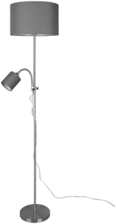 Reality Leuchten 'OWEN' Stehleuchte, Metall silber / grau, Höhe: 160 cm