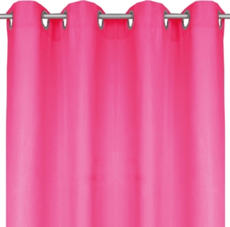 Bestlivings Blickdichte Pinke Gardine mit Ösen in 140x145 cm ( BxL ), in vielen Größen und Farben