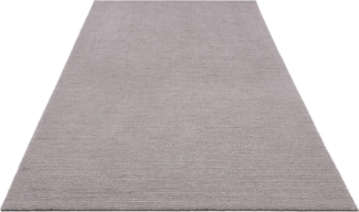 Kurzflor Teppich Supersoft Hellgrau - 80x150x1cm