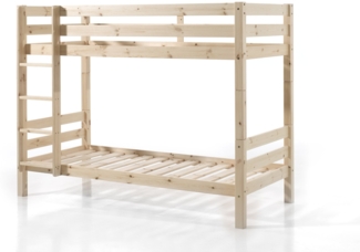 Vipack 'Pino' Etagen-Hochbett 90x200 cm, natur, 160 cm Höhe