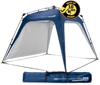 Lumaland 'Where Tomorrow' Pavillon, Polyester, 250 x 250 x 190 cm, Blau