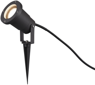 TRIO Leuchten LED Gartenstrahler, LED wechselbar, Warmweiß, Erdspieß-strahler Garten beleuchten Gartenleuchten Strom IP 65, H 11cm