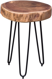 Wohnling Beistelltisch, Massivholz Akazie, 35 x 45 x 35 cm