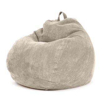 Green Bean® Indoor Sitzsack waschbar, EPS-Perlen Füllung / Cordstoff beige, 90x110 cm