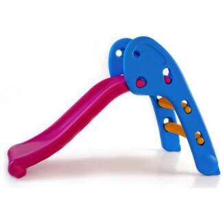 BabyGO 'Slide' Rutsche, ca. 114 x 56 x 70 cm (LxBxH), ab 2 Jahren, bis 30 kg belastbar, blau/pink