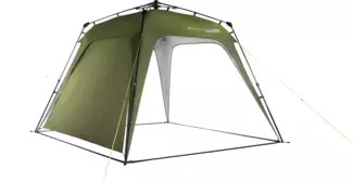 Lumaland 'Where Tomorrow' Pavillon, Polyester, 250 x 250 x 190 cm, Dunkelgrün
