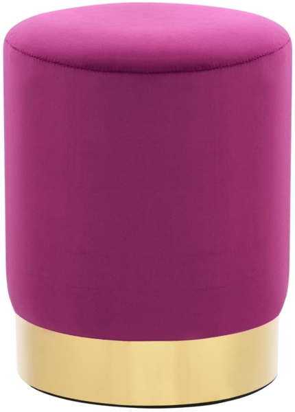 vidaXL Hocker Lila und Golden Samt 249837