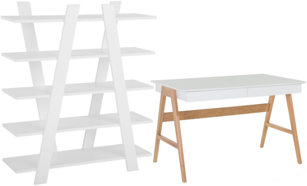 Büromöbel-Set ESCALANTE SHESLAY Weiß