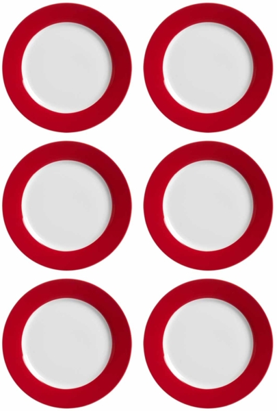 Ritzenhoff & Breker DOPPIO Dessertteller 20 cm rot 6er Set