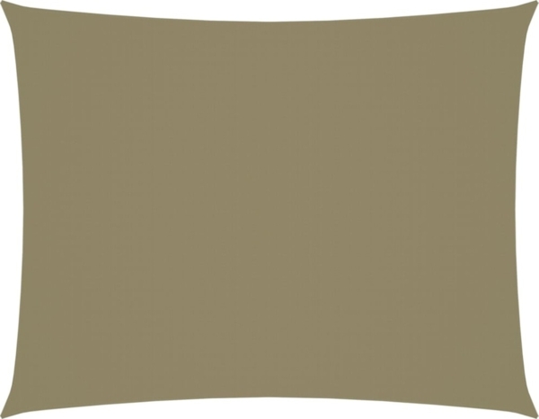 Sonnensegel Oxford-Gewebe Rechteckig 6x7 m Beige