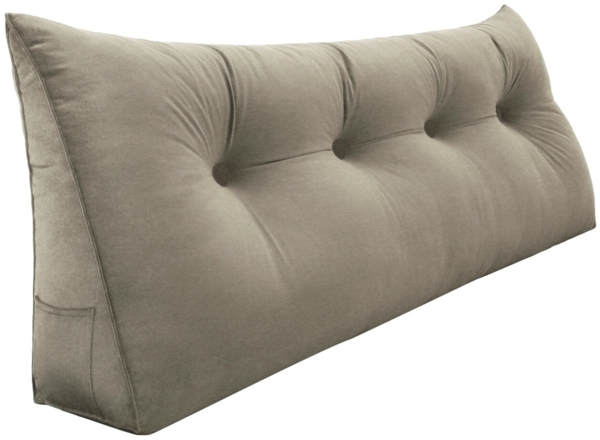 VERCART Keilkissen, Bräunen, Samt, 50 x 20 x 140 cm