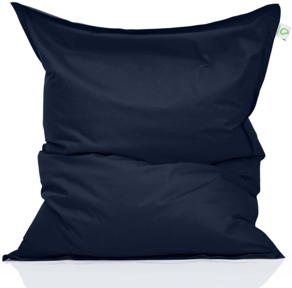 Green Bean® Sitzsack, waschbar, Polyester-PVC-Stoff, Navy Dunkelblau, 140x180 cm, 380 Liter