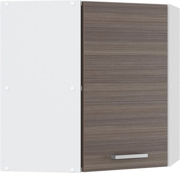 Vicco Küchenschrank R-Line Hängeschrank Unterschrank Küchenzeile Küchenunterschrank Arbeitsplatte, Möbel verfügbar in anthrazit und weiß (edelgrau ohne Arbeitsplatte, Eckhängeschrank 57 cm)