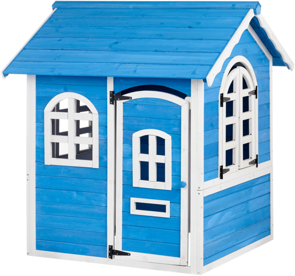 Garten Spielhaus KOKKONI Tannenholz Blau