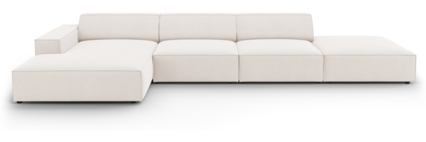 Micadoni 5-Sitzer Ecksofa Jodie Light Beige
