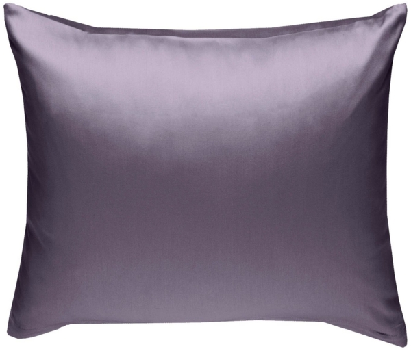 Bettwaesche-mit-Stil Mako-Satin / Baumwollsatin Bettwäsche uni / einfarbig lila Kissenbezug 40x40 cm