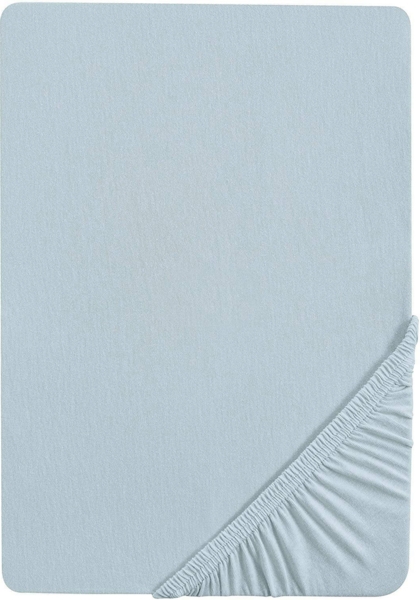roba Spannbettlaken Lil Planet 40 x 90 bis 45 x 90 cm - Spannbetttuch für Babybetten & Wiegen - Hellblau