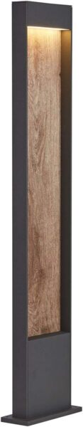 SLV Leuchte 1002959 FLATT POLE 100 Outdoor LED Stehleuchte 3000K IP65 anthrazit braun