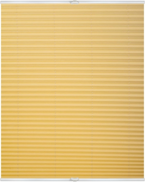 Lichtblick Sonnenschutzsysteme GmbH Plissee Nizza 65 cm x 130 cm (BxL) Gelb Tageslicht; einfache Installation mit Klemmträgern; verspannt
