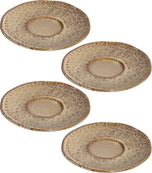 Leonardo MATERA Espressountertasse 11 cm beige 4er Set - A