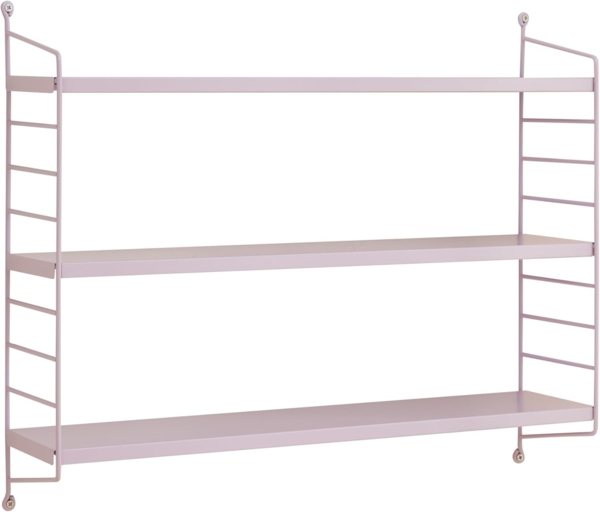en.casa 'Strängnäs' Modulares Wandregal, Stahl, Lila, 50 x 60 x 15 cm