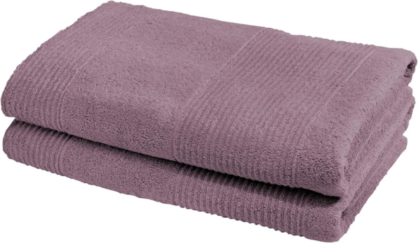 Fleuresse 2-er Set Duschtuch, Frottier rose, 70x140 cm