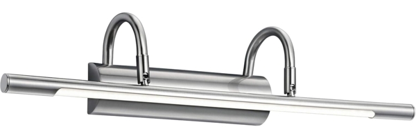 Moderne 8 Watt LED Wandleuchte in Nickel matt